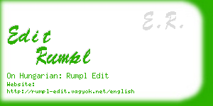 edit rumpl business card